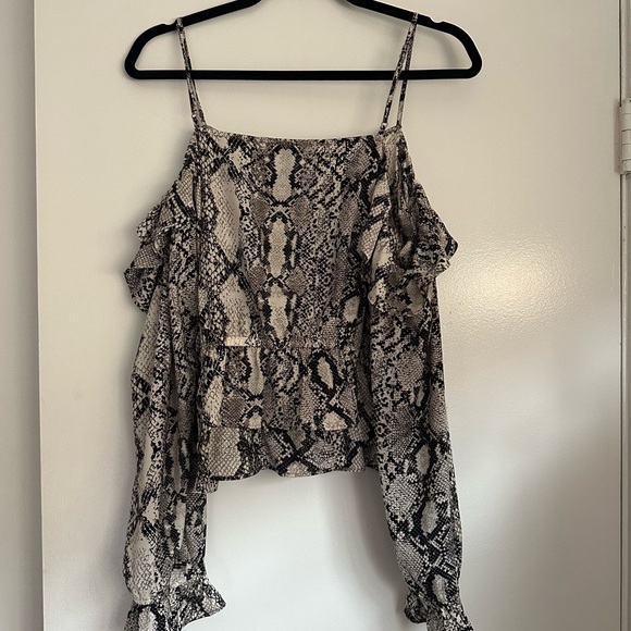 Snakeprint Longsleeve Blouse - Picture 4 of 4